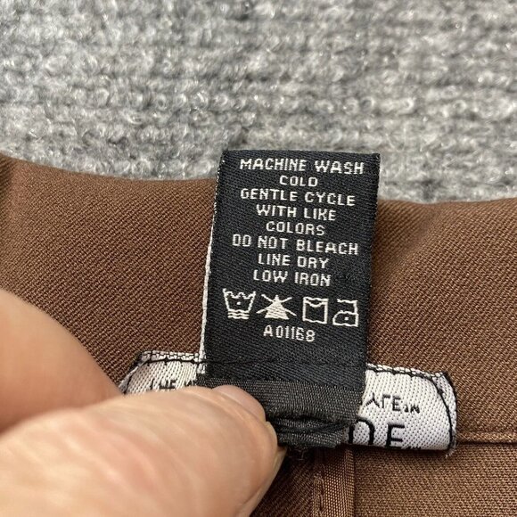 Dialogue Pant Suit Womens 4 Brown 2 Pc New Language of Style Brown Jacket Pants - Picture 7 of 16